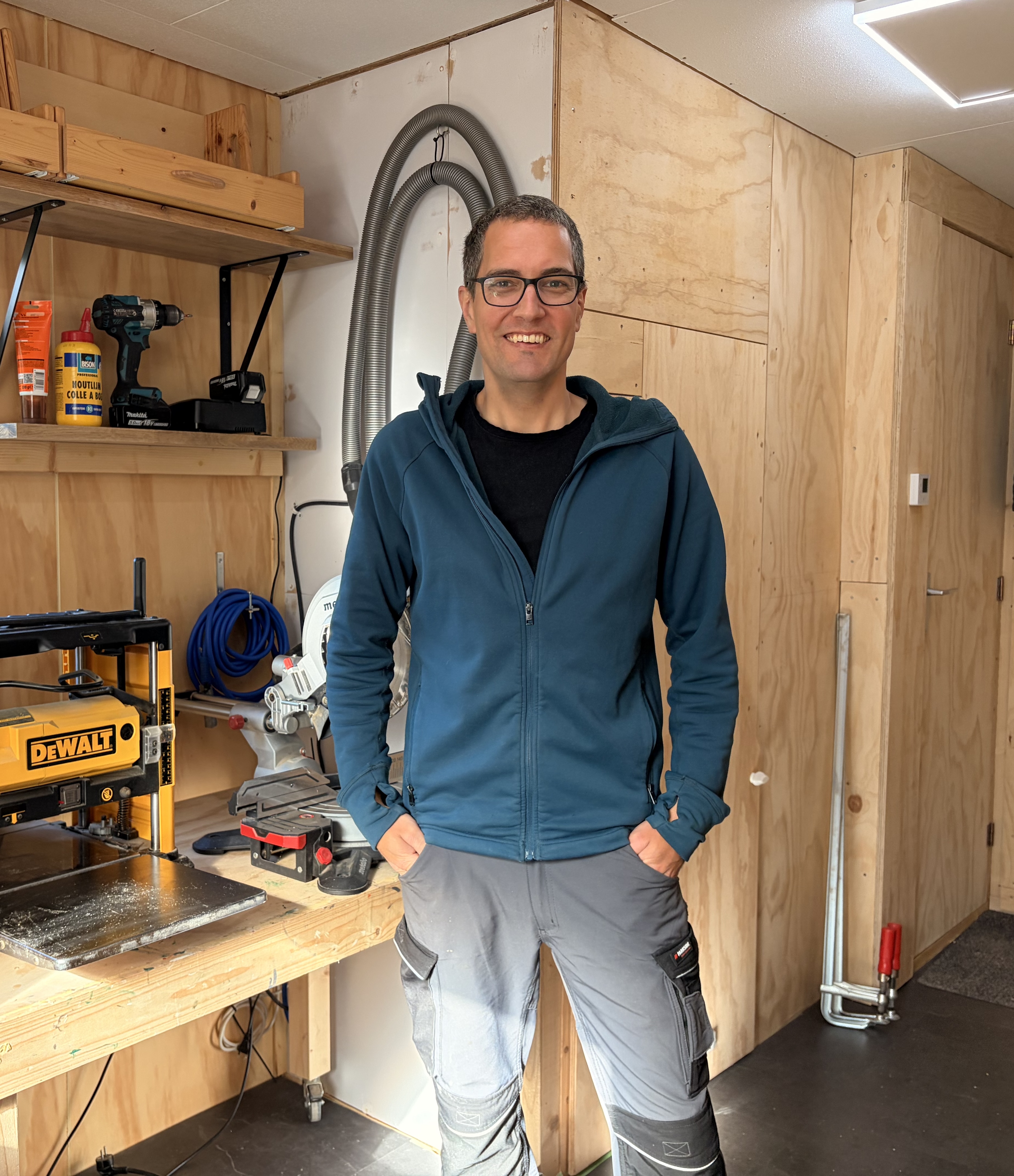 Joris in de werkplaats